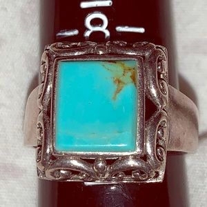 Sterling silver turquoise ring Sz 9